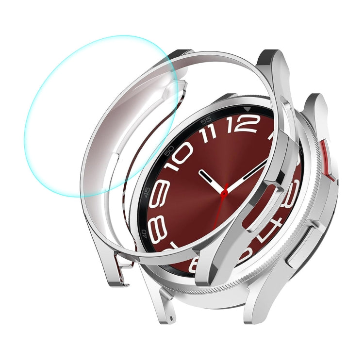 For Samsung Galaxy Watch6 Classic 47mm ENKAY Hat-Prince Electroplated Soft TPU Case + 0.2mm 9H Glass Screen Protector(Silver) - free shipping - PMC TechLife - Order now!
