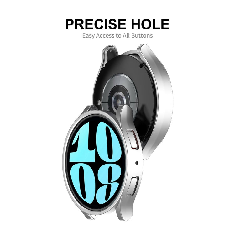 For Samsung Galaxy Watch6 40mm ENKAY Hat-Prince Electroplated Hard PC Case + 0.2mm 9H Glass Screen Protector(Dark Green) - Watch Cases by ENKAY | Online Shopping South Africa | PMC TechLife | Buy Now Pay Later Mobicred
