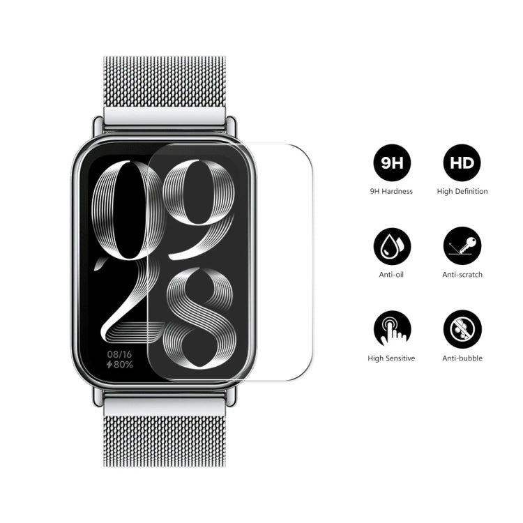 For Xiaomi Mi Band 8 Pro 5pcs ENKAY 0.2mm 9H Tempered Glass Screen Protector Watch Film - Screen Protector by ENKAY | Online Shopping South Africa | PMC TechLife | Buy Now Pay Later Mobicred