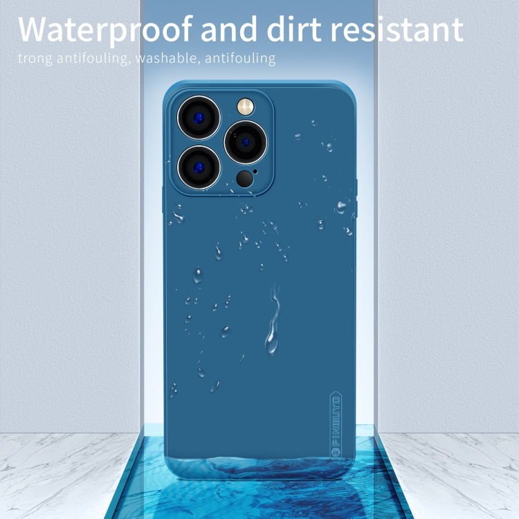 For iPhone 15 Pro Max PINWUYO Sense Series Liquid Silicone TPU Phone Case(Blue) - free shipping - PMC TechLife - Order now!