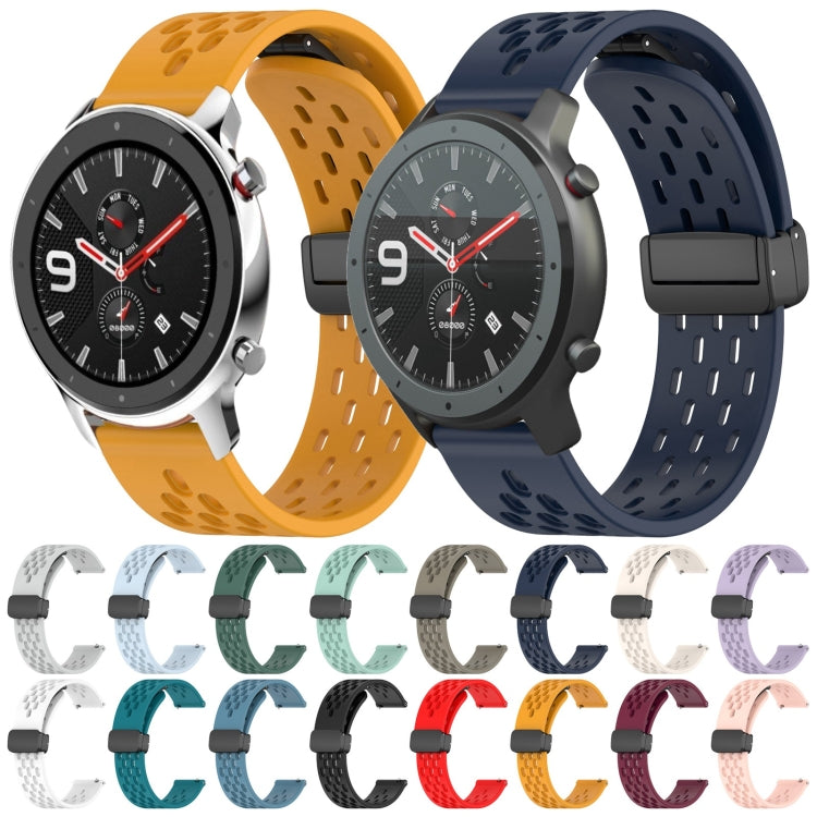 For Amazfit GTR 2e 22mm Folding Magnetic Clasp Silicone Watch Band(Water Duck) - free shipping - PMC TechLife - Order now!
