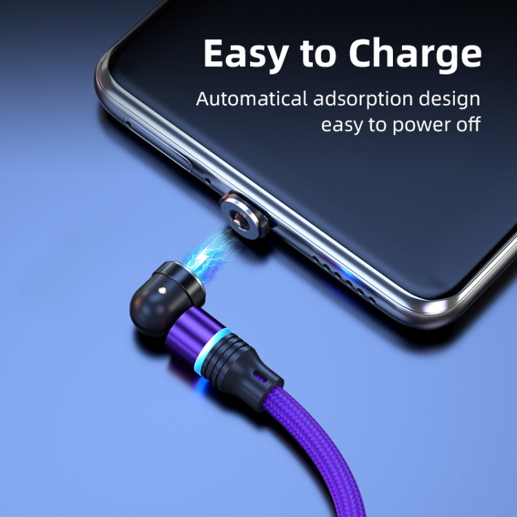 ENKAY 3 in 1 2.4A USB to Type-C / 8 Pin / Micro USB Magnetic 540 Degrees Rotating Charging Cable, Length:1m(Red) - Charging Cable & Head by ENKAY | Online Shopping South Africa | PMC TechLife | Buy Now Pay Later Mobicred