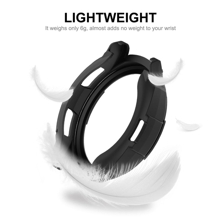 For Samsung Galaxy Watch6 Classic 47mm ENKAY Hat-Prince 2 in 1 TPU Armor Watch Case + 0.2mm 9H Tempered Glass Screen Protector(Dark Green) - Watch Cases by ENKAY | Online Shopping South Africa | PMC TechLife | Buy Now Pay Later Mobicred