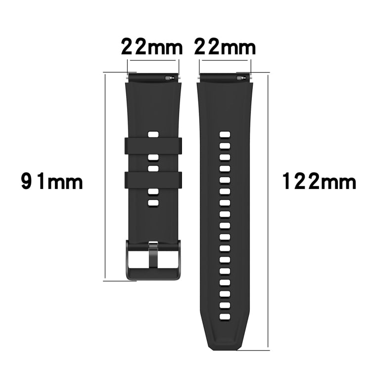 For OPPO Watch 4 Pro 22mm Solid Color Silicone Watch Band(Dark Green) -  by PMC TechLife | Online Shopping South Africa | PMC TechLife