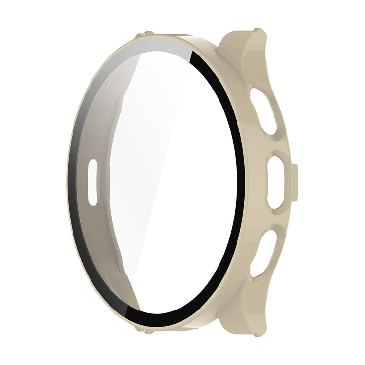 Compatible with Garmin Venu 3 ENKAY Hat-Prince Full Coverage PC + Tempered Glass Film Integrated Watch Case(Ivory White) - Watch Cases by ENKAY | Online Shopping South Africa | PMC TechLife | Buy Now Pay Later Mobicred