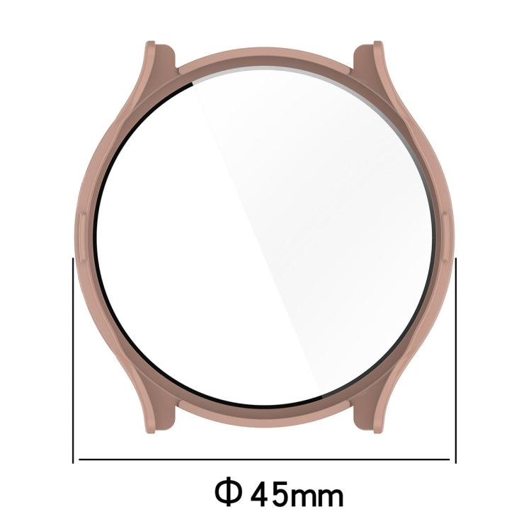 Compatible with Garmin Venu 3 ENKAY Hat-Prince Full Coverage PC + Tempered Glass Film Integrated Watch Case(Ivory White) - Watch Cases by ENKAY | Online Shopping South Africa | PMC TechLife | Buy Now Pay Later Mobicred