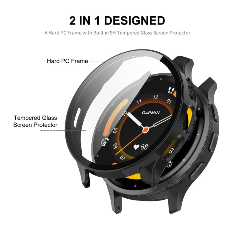 Compatible with Garmin Venu 3S ENKAY Hat-Prince Full Coverage PC + Tempered Glass Film Integrated Watch Case(Dark Green) - free shipping - PMC TechLife - Order now!