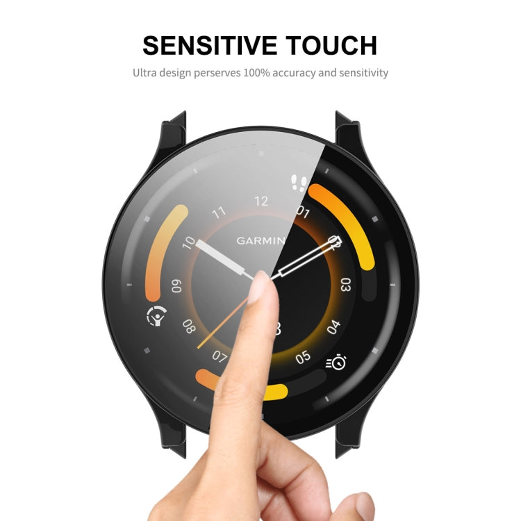Compatible with Garmin Venu 3S ENKAY Hat-Prince Full Coverage PC + Tempered Glass Film Integrated Watch Case(Transparent) - free shipping - PMC TechLife - Order now!