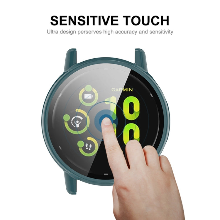 Compatible with Garmin Active 5 ENKAY Hat-Prince Full Coverage PC + Tempered Glass Film Integrated Watch Case(Black) - free shipping - PMC TechLife - Order now!