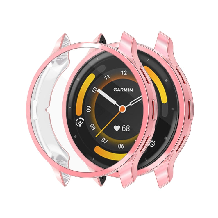 Compatible with Garmin Venu 3S ENKAY Hat-Prince Full Coverage Electroplated TPU Watch Case with Screen Protection(Pink) - free shipping - PMC TechLife - Order now!