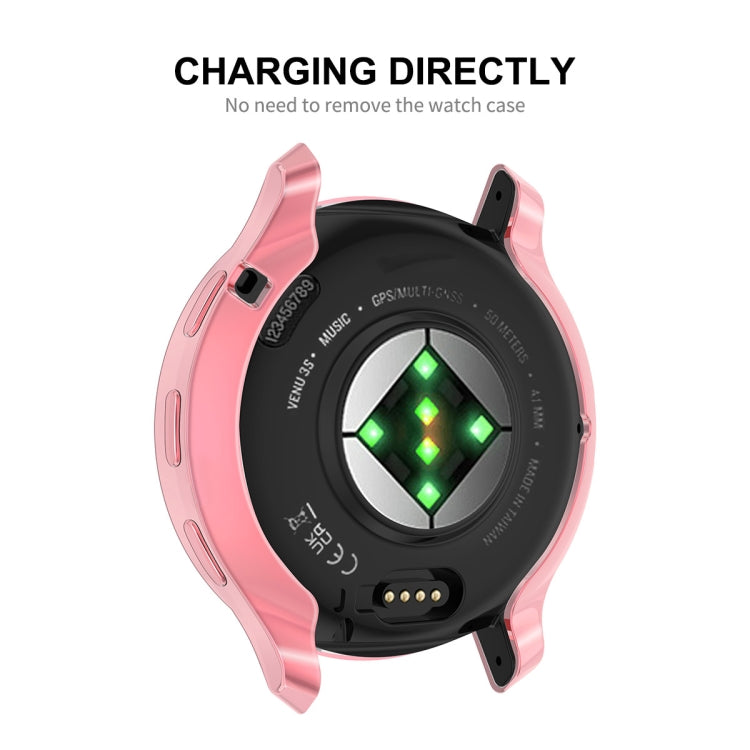 Compatible with Garmin Venu 3S ENKAY Hat-Prince Full Coverage Electroplated TPU Watch Case with Screen Protection(Gold) - free shipping - PMC TechLife - Order now!