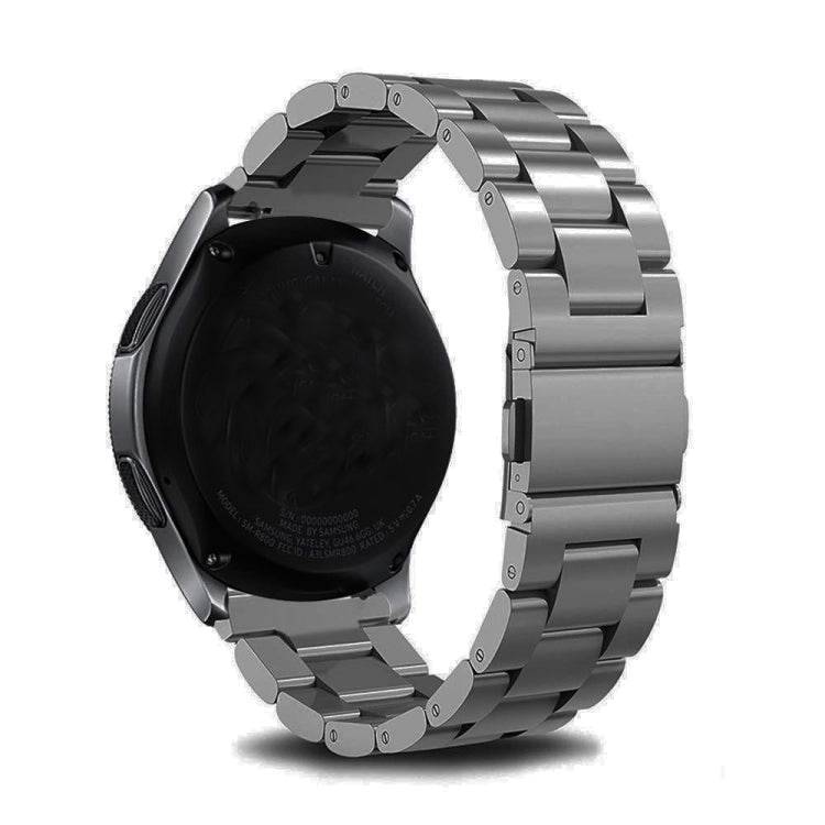 For Huawei Watch GT4 46mm Three Bead Stainless Steel Metal Watch Band(Gray) - free shipping - PMC TechLife - Order now!