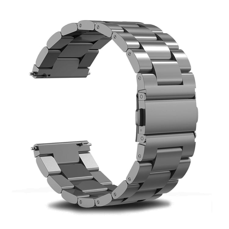 For Huawei Watch GT4 46mm Three Bead Stainless Steel Metal Watch Band(Gray) - free shipping - PMC TechLife - Order now!