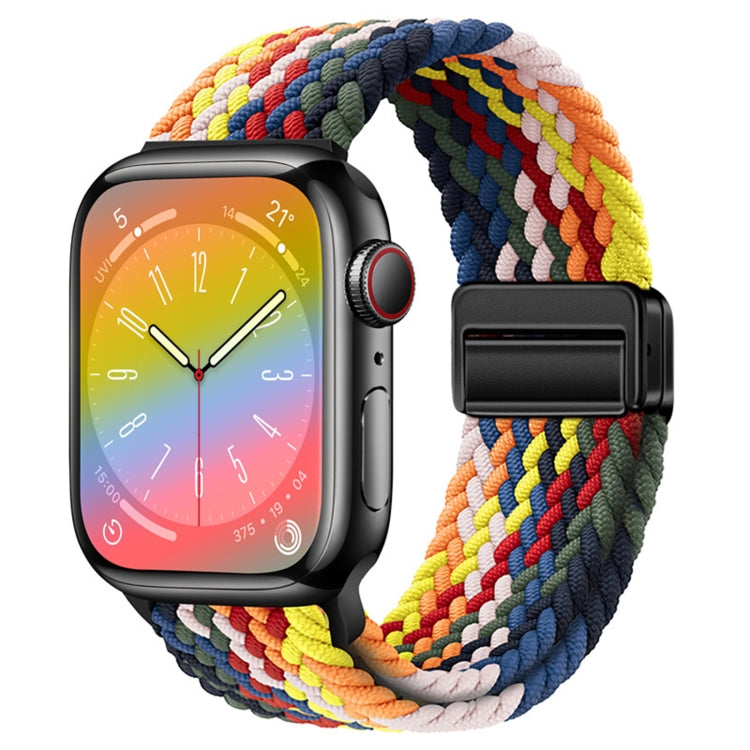 For Apple Watch Series 7 41mm Nylon Woven Magnetic Fold Buckle Watch Band(Z Seven Colors) - Watch Bands by PMC TechLife | Online Shopping South Africa | PMC TechLife