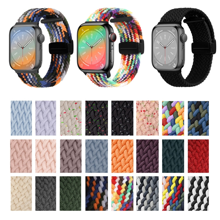 For Apple Watch Series 4 44mm Nylon Woven Magnetic Fold Buckle Watch Band(Z Seven Colors) - Watch Bands by PMC TechLife | Online Shopping South Africa | PMC TechLife