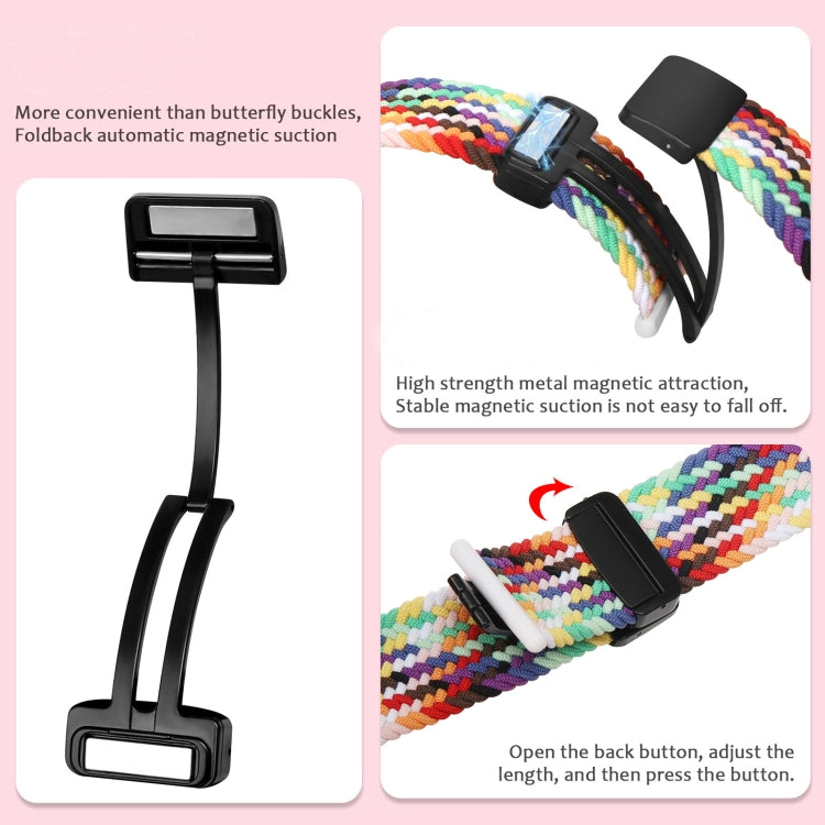 For Apple Watch Ultra 49mm Nylon Woven Magnetic Fold Buckle Watch Band(Milk Tea Color) - Watch Bands by PMC TechLife | Online Shopping South Africa | PMC TechLife