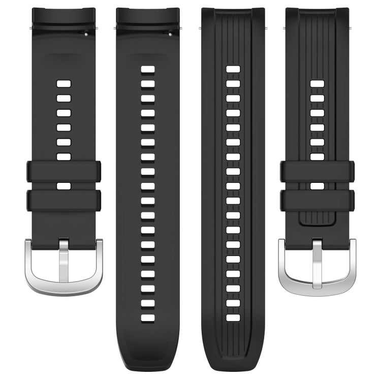 For Amazfit Balance A2286 Vertical Texture Silicone Watch Band(Dark Grey) - Watch Bands by PMC TechLife | Online Shopping South Africa | PMC TechLife