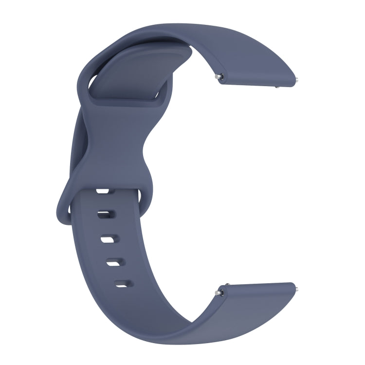 For Amazfit Active S Butterfly 8-shaped Buckle Silicone Watch Band(Blue Grey) - Watch Bands by PMC TechLife | Online Shopping South Africa | PMC TechLife
