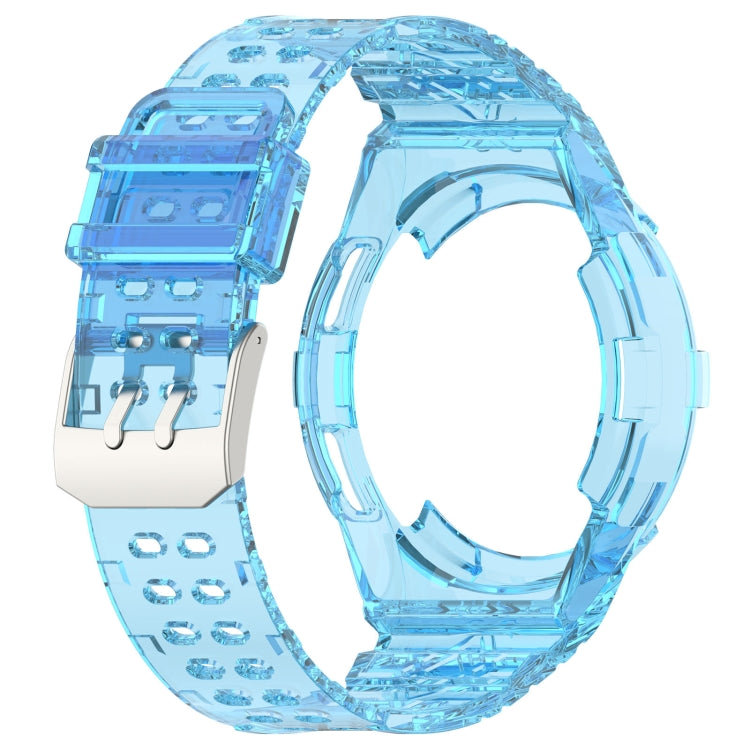 For Samsung Galaxy Watch6 Classic 43mm  R950 Glacier TPU Integrated Watch Band(Blue) - Watch Bands by PMC TechLife | Online Shopping South Africa | PMC TechLife