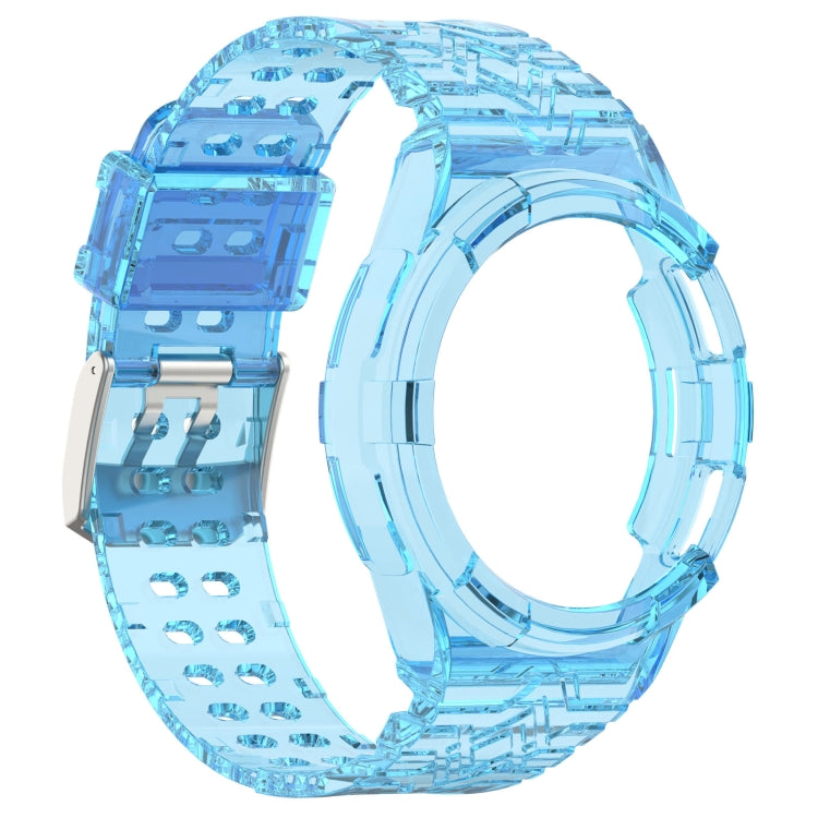 For Samsung Galaxy Watch6 Classic 43mm  R950 Glacier TPU Integrated Watch Band(Blue) - Watch Bands by PMC TechLife | Online Shopping South Africa | PMC TechLife