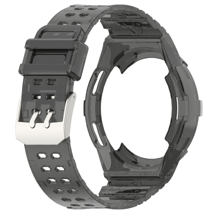 For Samsung Galaxy Watch6 Classic 47mm  R960 Glacier TPU Integrated Watch Band(Black) - Watch Bands by PMC TechLife | Online Shopping South Africa | PMC TechLife