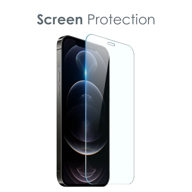 For iPhone 12 Pro Max NORTHJO 3 in 1 TPU Phone Case with Screen Film and Lens Film(Clear) - iPhone 12 Pro Max Cases by NORTHJO | Online Shopping South Africa | PMC TechLife | Buy Now Pay Later Mobicred