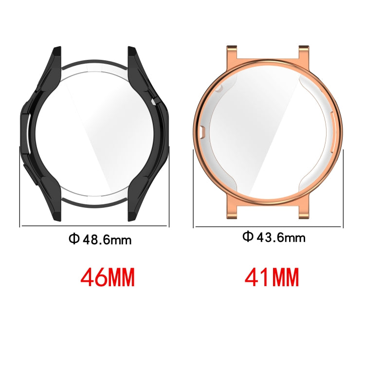 For Huawei Watch GT4 46mm Full Coverage TPU Electroplated Watch Protective Case(Black) - Watch Cases by PMC TechLife | Online Shopping South Africa | PMC TechLife