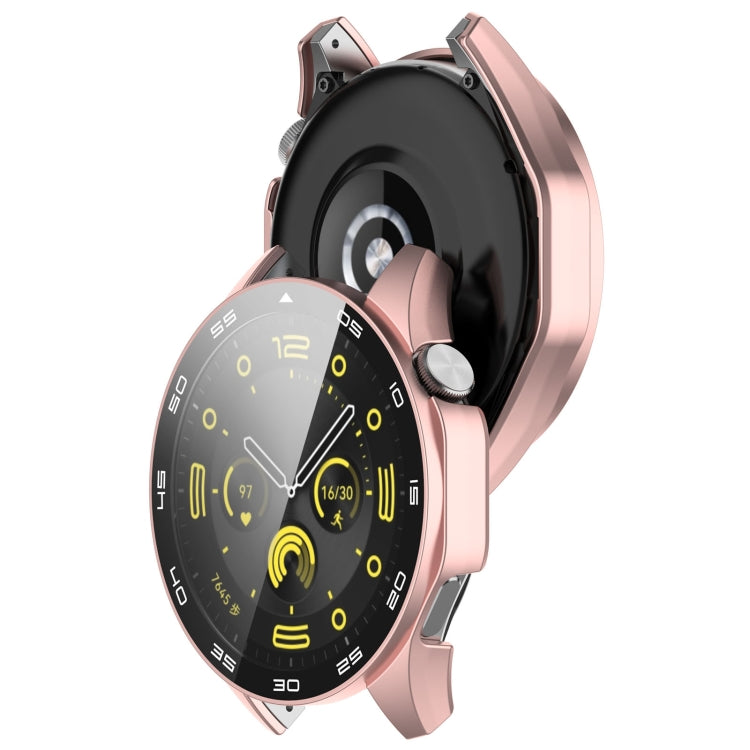 For Huawei Watch GT 4 46mm PC + Tempered Glass Integrated Watch Protective Case with Graduated Dial(Rose Gold) - Watch Cases by PMC TechLife | Online Shopping South Africa | PMC TechLife