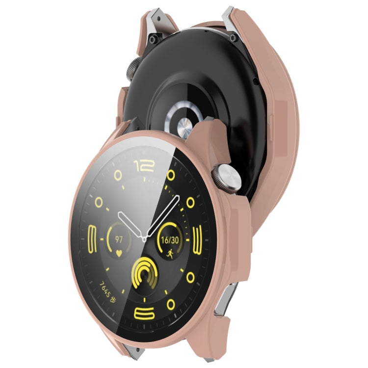 For Huawei Watch GT4 46mm PC+Tempered Glass Integrated Smart Watch Case(Pink) - Watch Cases by PMC TechLife | Online Shopping South Africa | PMC TechLife