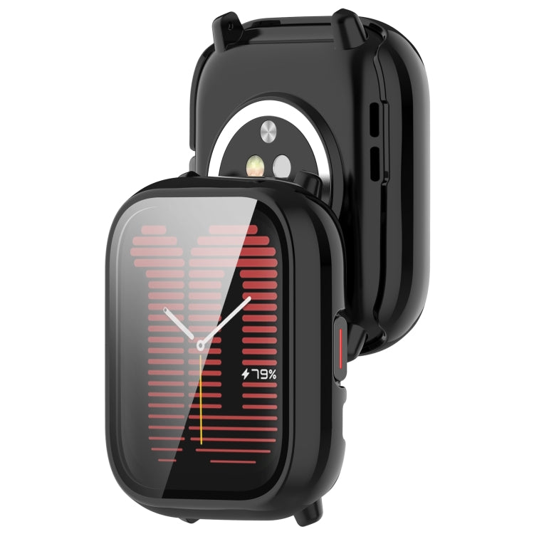 For Amazfit Aactive PC Integrated Tempered Glass Watch Case(Black) - free shipping - PMC TechLife - Order now!