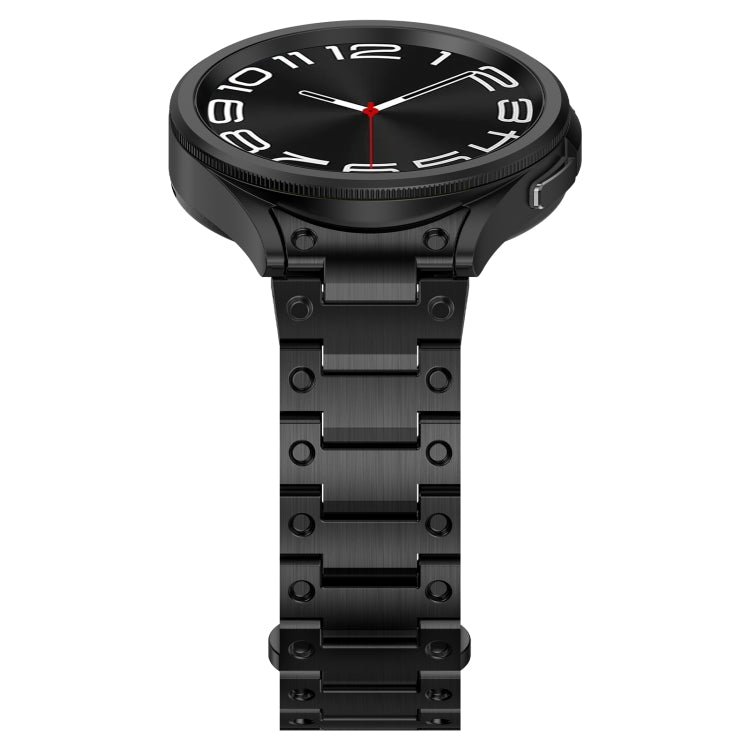 For Samsung Galaxy Watch 5 Pro Dual Circle Curved Connection Stainless Steel Watch Band(Black) - free shipping - PMC TechLife - Order now!