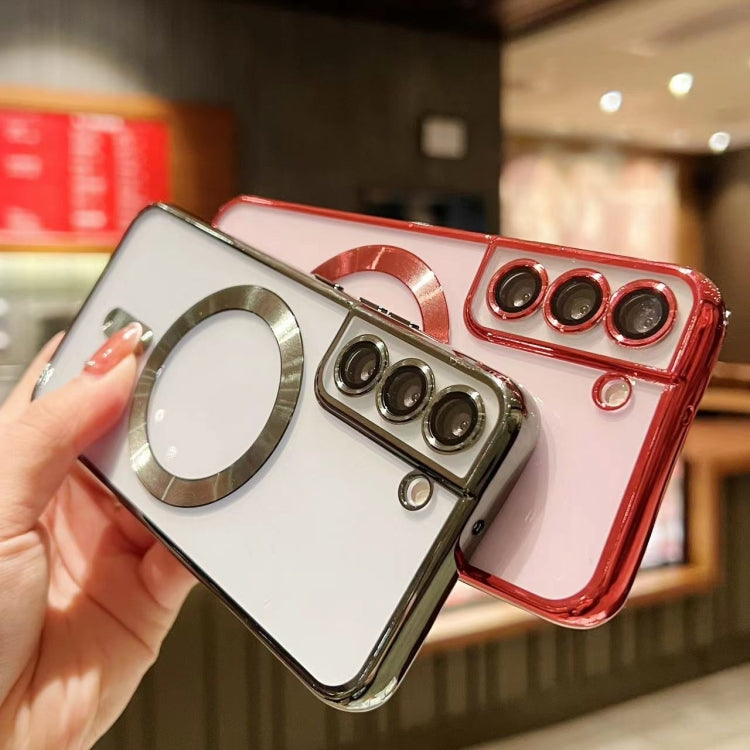 For Samsung Galaxy S21 Ultra 5G MagSafe Electroplating TPU Phone Case(Purple) - Galaxy S21 Ultra 5G Cases by PMC TechLife | Online Shopping South Africa | PMC TechLife