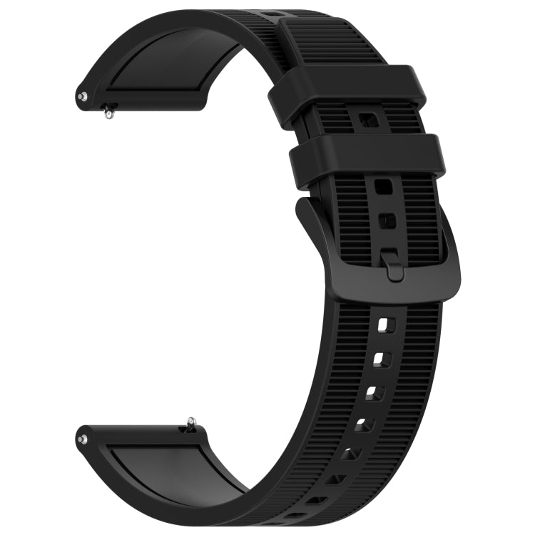 For Honor Watch GS Pro 22mm Textured Silicone Solid Color Watch Band(Black) - Watch Bands by PMC TechLife | Online Shopping South Africa | PMC TechLife