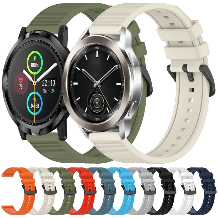 For Xiaomi Watch S1 Active 22mm Textured Silicone Solid Color Watch Band(Orange) - free shipping - PMC TechLife - Order now!