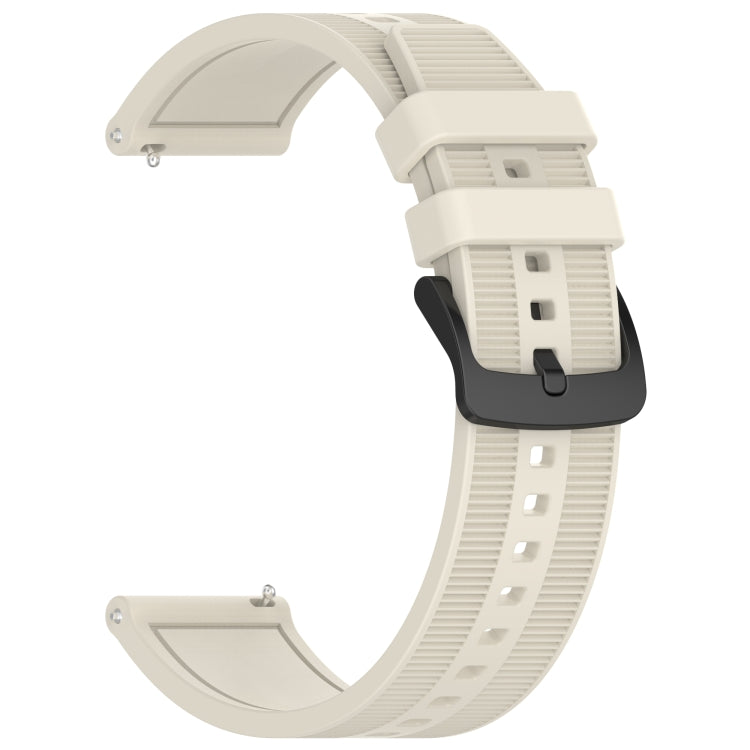 For Samsung Galaxy Watch 46mm 22mm Textured Silicone Solid Color Watch Band(Starlight) - Watch Bands by PMC TechLife | Online Shopping South Africa | PMC TechLife