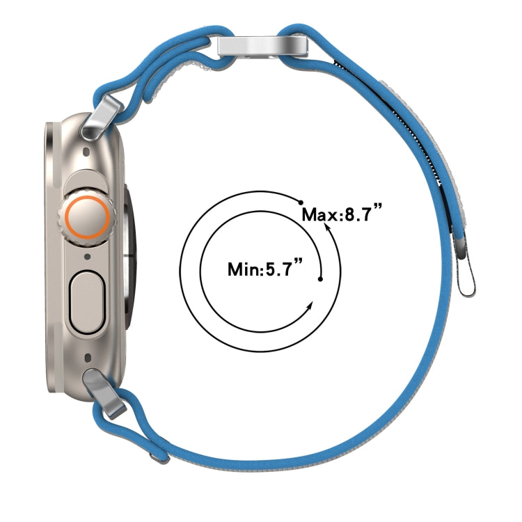 For Apple Watch Series 7 41mm Double Hook and Loop Faster Nylon Watch Band(Black) - free shipping - PMC TechLife - Order now!