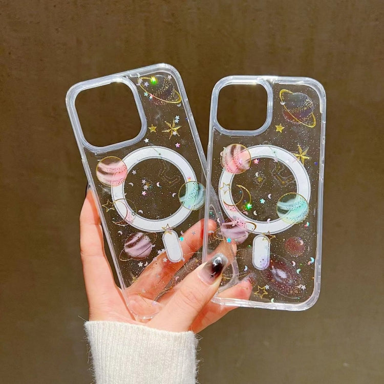 For iPhone 12 Pro Cosmic Star MagSafe TPU Phone Case(Transparent) - free shipping - PMC TechLife - Order now!