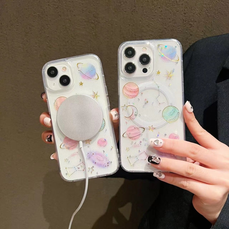 For iPhone 12 Pro Cosmic Star MagSafe TPU Phone Case(Transparent) - free shipping - PMC TechLife - Order now!