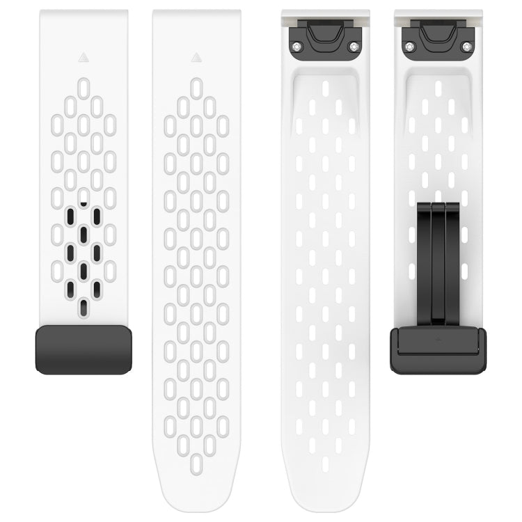 Compatible with Garmin Epix Pro 42mm 20mm Holes Magnetic Folding Buckle Silicone Watch Band(Black) - free shipping - PMC TechLife - Order now!