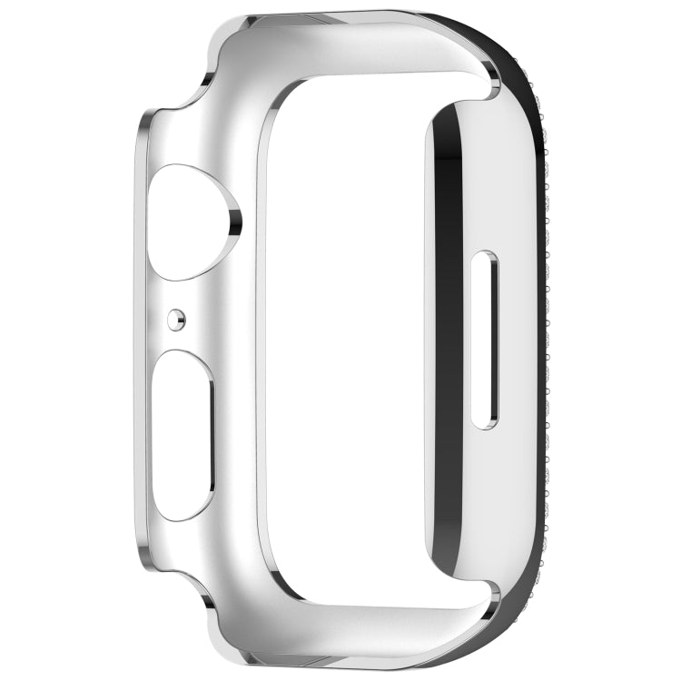 For Apple Watch Series 7 41mm Diamond Hollow PC Watch Case(Silver) - free shipping - PMC TechLife - Order now!