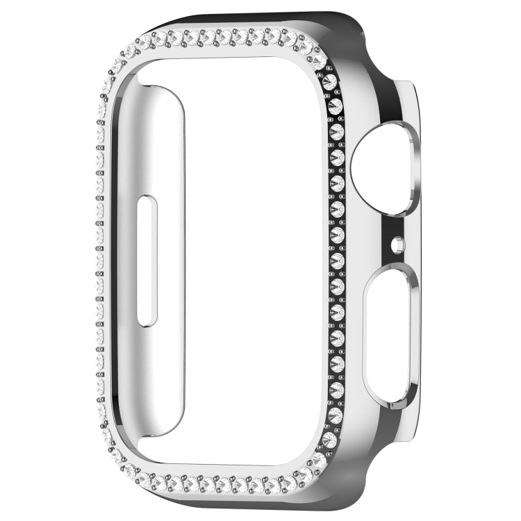 For Apple Watch Series 4 44mm Diamond Hollow PC Watch Case(Silver) - free shipping - PMC TechLife - Order now!