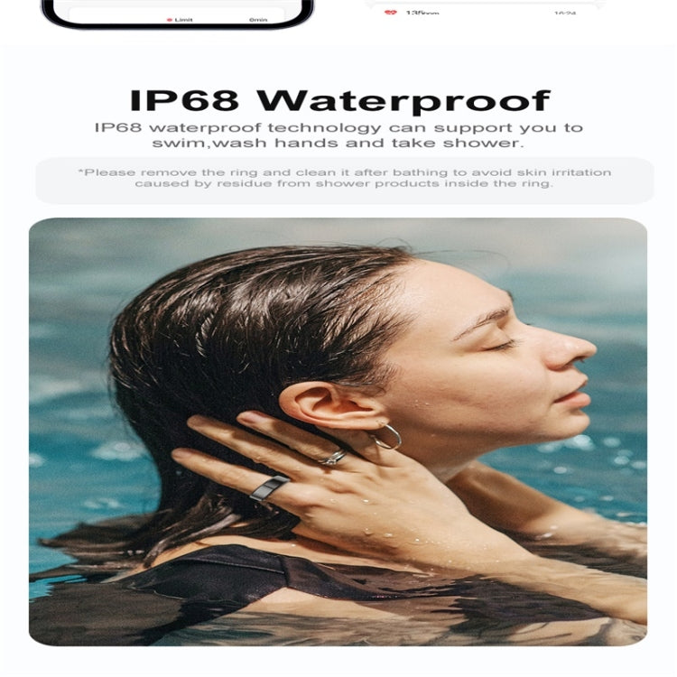 R02 SIZE 10 Smart Ring, Support Heart Rate / Blood Oxygen / Sleep Monitoring / Multiple Sports Modes(Black) - free shipping - PMC TechLife - Order now!