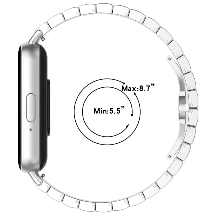 For Samsung Galaxy Fit 3 SM-R390 One Bead Stainless Steel Metal Watch Band(Gold) - Watch Bands by PMC TechLife | Online Shopping South Africa | PMC TechLife