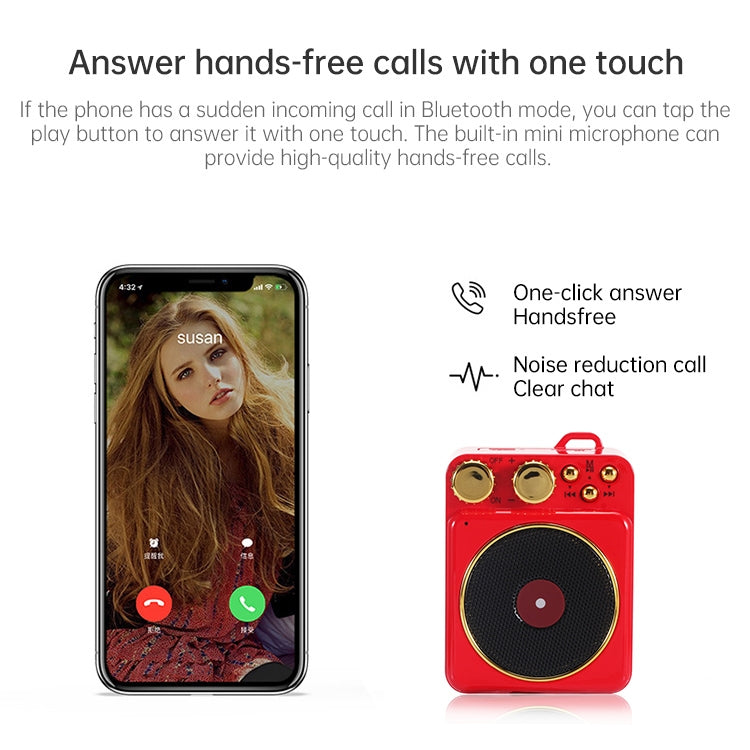 Retro Bluetooth Creative Speaker Phonograph Bluetooth Sound Mobile Phone Mini Portable Speaker - Mini Speaker by PMC TechLife | Online Shopping South Africa | PMC TechLife