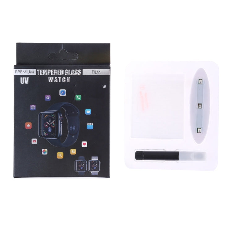 UV Liquid Curved Full Glue Full Screen Tempered Glass for Apple Watch Series 40mm - Watch Cases by PMC TechLife | Online Shopping South Africa | PMC TechLife | Buy Now Pay Later Mobicred