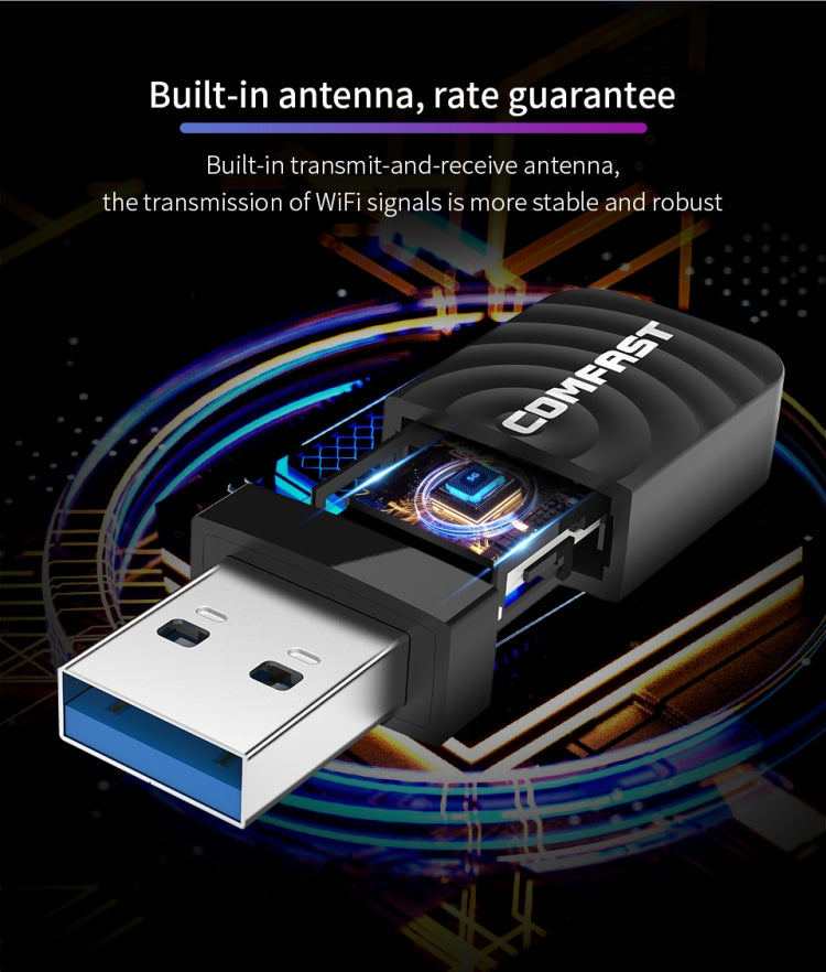 COMFAST CF-812AC 1300 Mbps Dual Band Mini USB WiFi Adapter - free shipping - PMC TechLife - Order now!