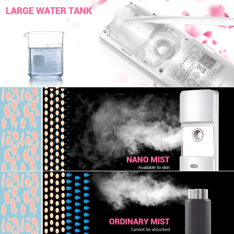 K-SKIN KD777 Nano Cool Facial Sprayer Handheld Portable Skincare Humidifier Skin Care Automatic Alcohol Sprayer(White) - Beauty Instrument by K-SKIN | Online Shopping South Africa | PMC TechLife | Buy Now Pay Later Mobicred