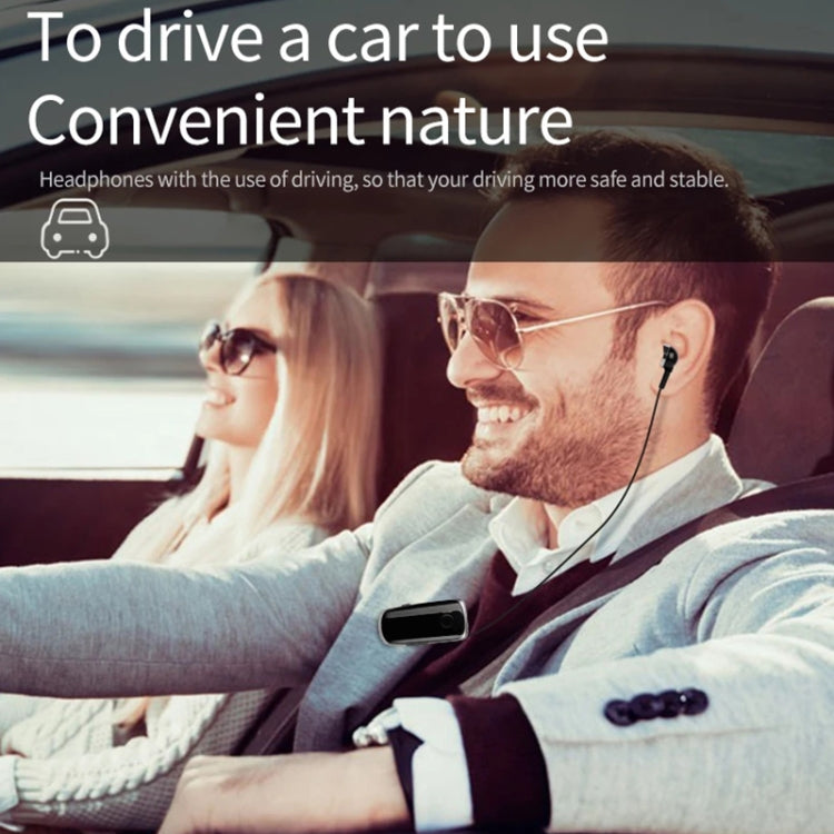 K39 Wireless Bluetooth Headset CSR DSP chip In-Ear Vibrating Alert Wear Clip Hands Free Earphone (White) - Bluetooth Earphone by PMC TechLife | Online Shopping South Africa | PMC TechLife