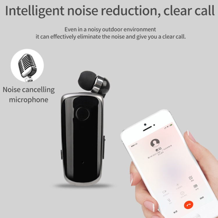 K39 Wireless Bluetooth Headset CSR DSP chip In-Ear Vibrating Alert Wear Clip Hands Free Earphone (Rose Red) - Bluetooth Earphone by PMC TechLife | Online Shopping South Africa | PMC TechLife