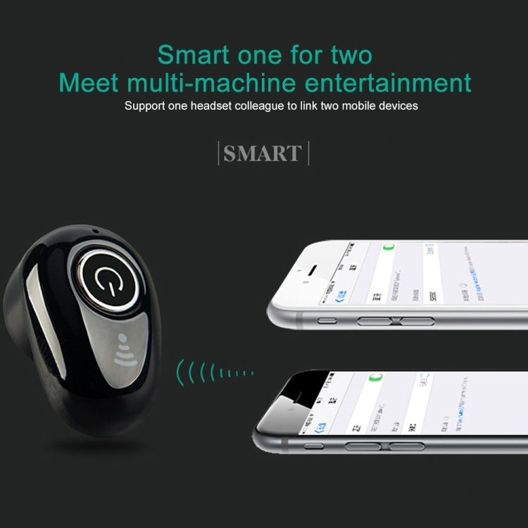 S650 Second GenerationMini Invisible Bluetooth Earphone with Microphone (Black) - Bluetooth Earphone by PMC TechLife | Online Shopping South Africa | PMC TechLife